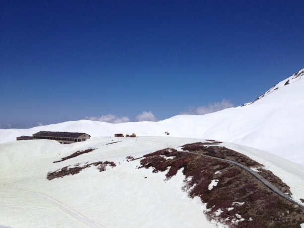 阿尔卑斯山，富山，日本图片下载