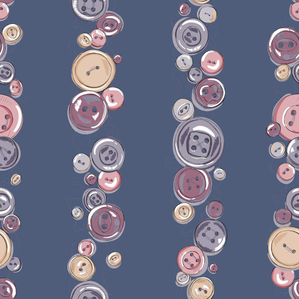 条形手绘按钮无缝图案图片下载