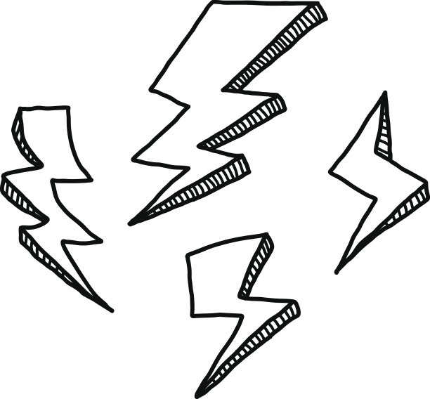 闪电涂鸦集图片下载