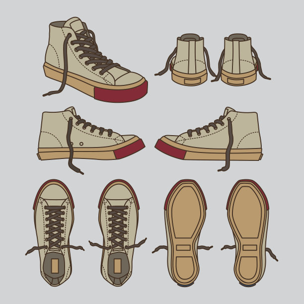 象牙的运动鞋图片下载