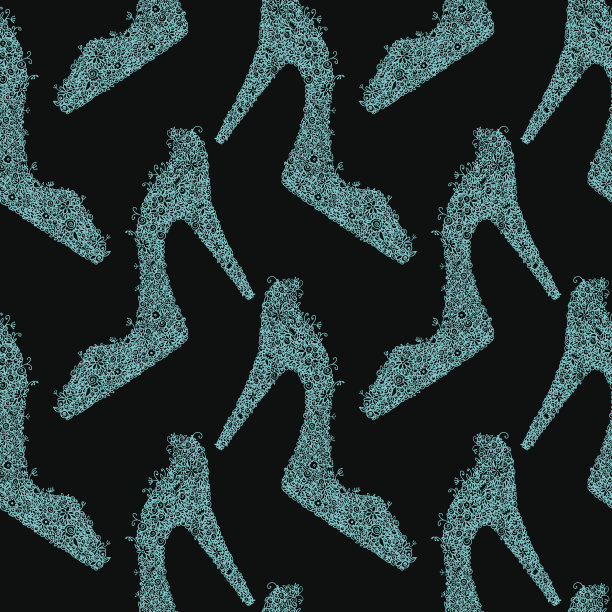 无缝模式与高跟鞋图片下载