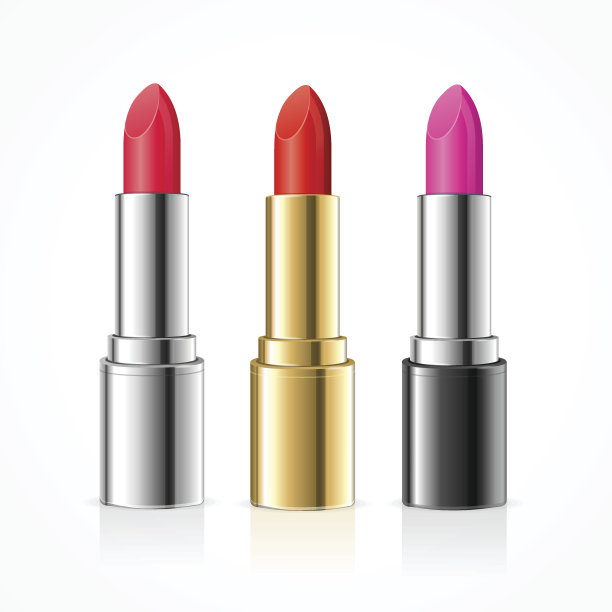 现实的口红。向量图片下载