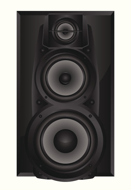 音频扬声器的孤立图像图片下载