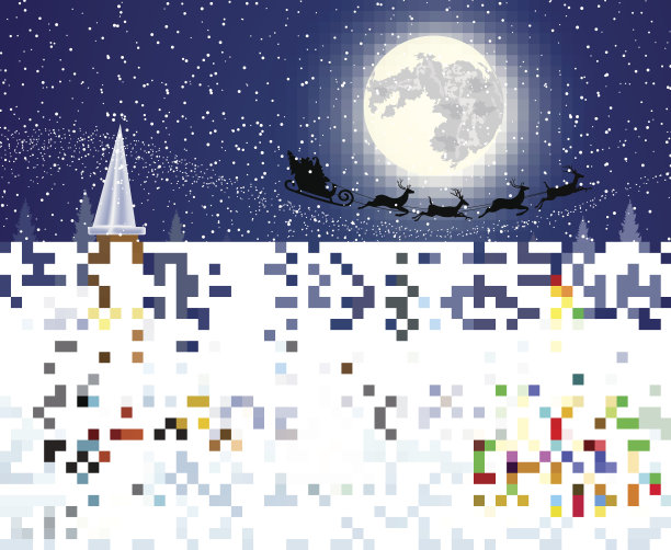 雪村庄景观图片下载