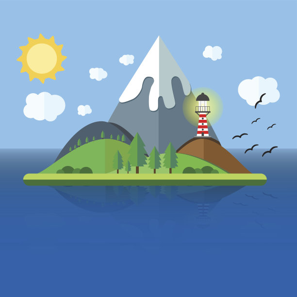 有山的天堂岛图片下载