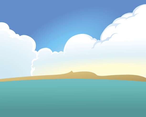 大积云。明信片。海报模板。背景图片下载