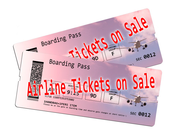 机票正在销售-概念形象图片下载