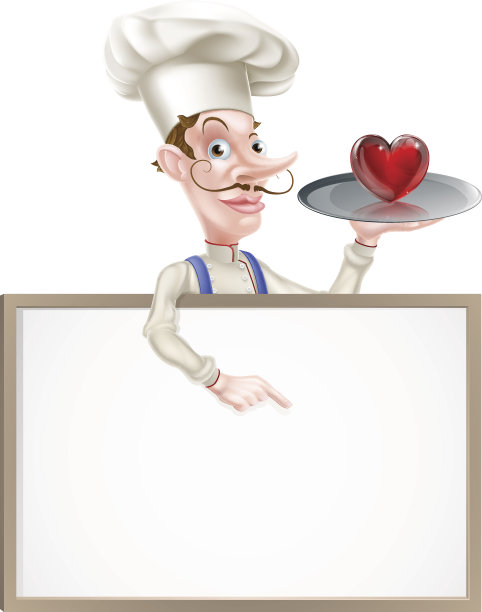 心厨师标志图片下载