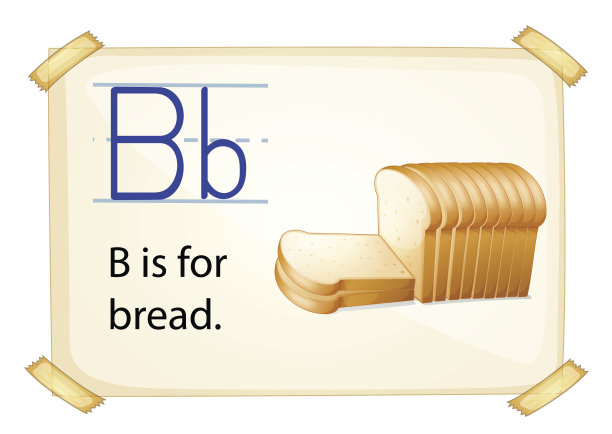 字母B代表面包图片下载
