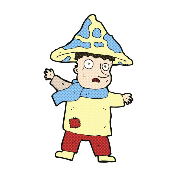 漫画卡通神奇蘑菇人图片下载