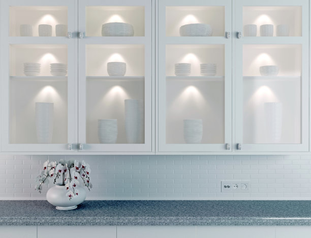 白色的厨房设计。图片下载