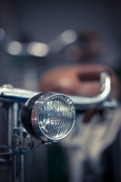 自行车头灯的细节图片下载