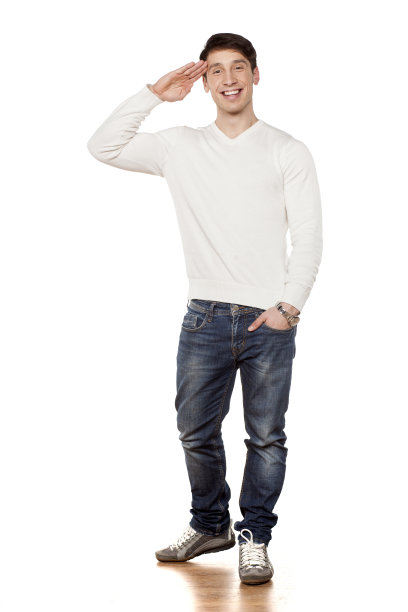 休闲和敬礼图片下载