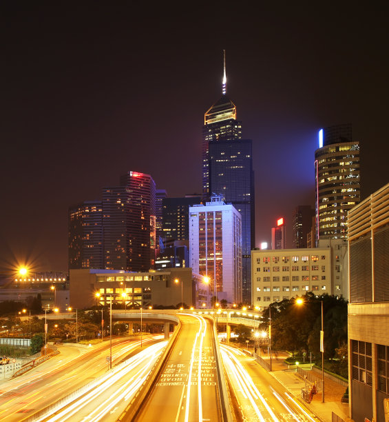 香港夜景。图片下载