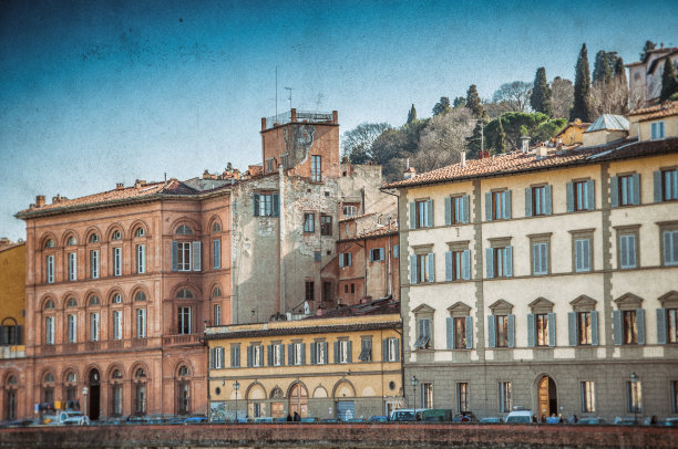 意大利别墅，复古照片，佛罗伦萨图片下载