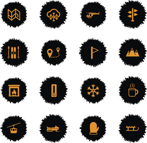 滑雪简单的图标图片下载