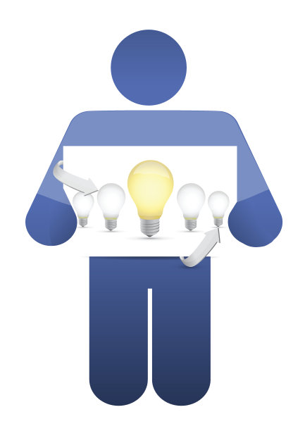 持有留言板的图标。插图设计之上的白色图片下载