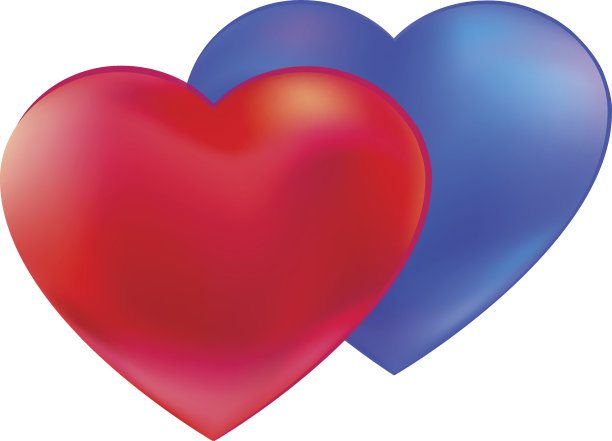 不同的心在一起矢量图片下载