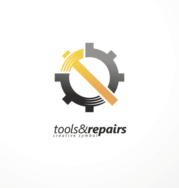 齿轮形状与锤符号图片下载