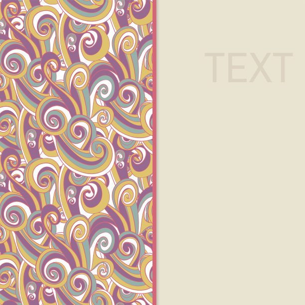 边界与抽象的手绘波浪模式图片下载