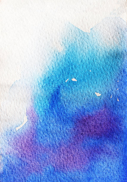 抽象蓝紫色水彩背景素材图片
