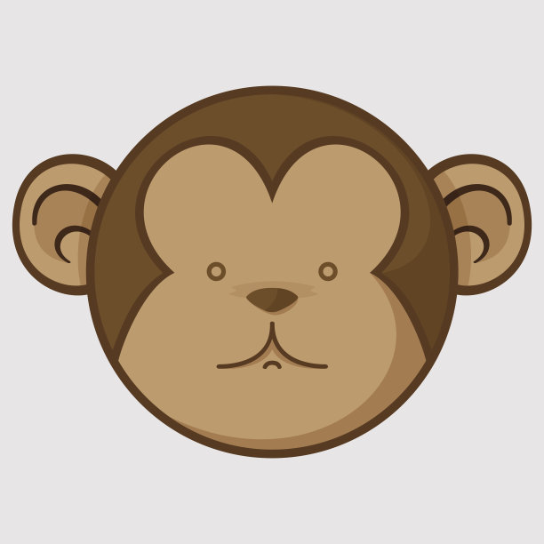 可爱的猴子脸图片下载