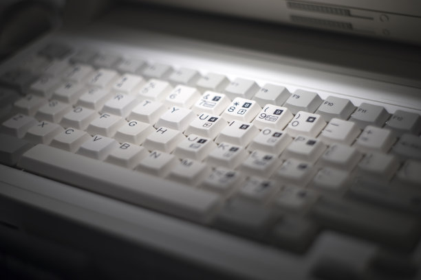 旧电脑键盘Vignette图片下载