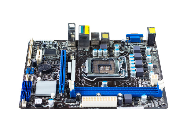 主板孤立在白色背景上图片下载