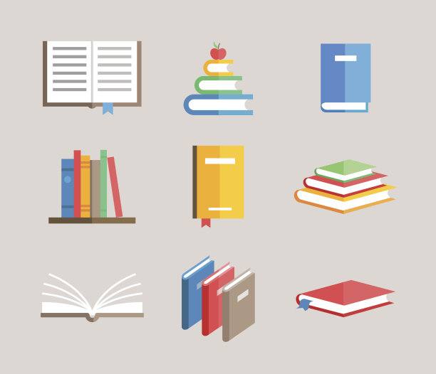 书矢量图素材ID：122506426