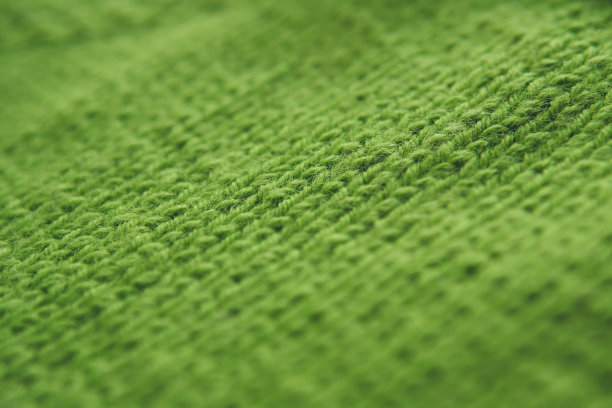 纹理背景-编织绿色羊毛线图片下载