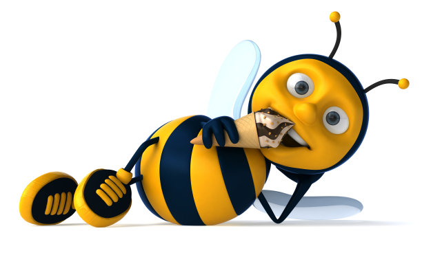 有趣的蜜蜂图片下载