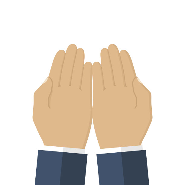 棕榈空的人。图片下载