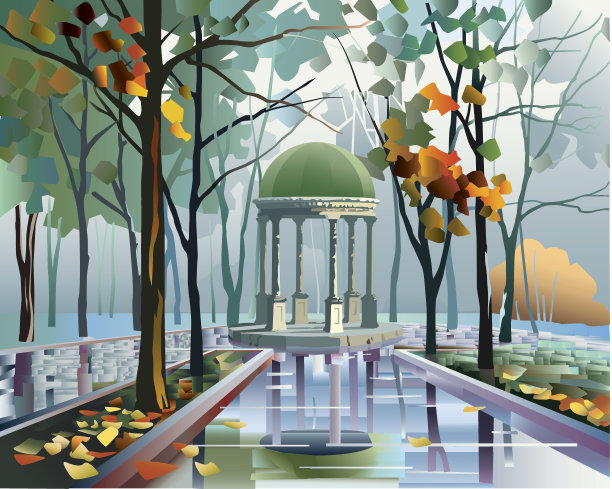 秋天的公园图片下载