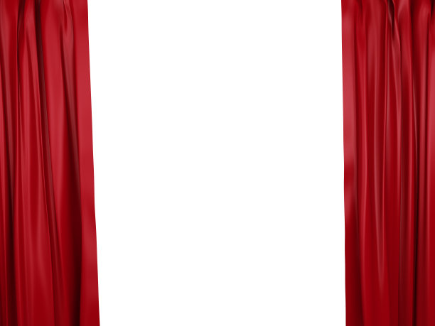 打开红色的窗帘。文本的地方图片下载