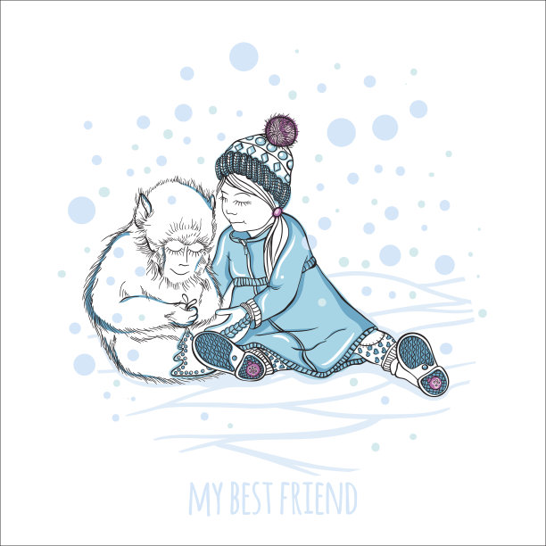 我最好的朋友。小女孩和一只可爱的猴子玩。图片下载