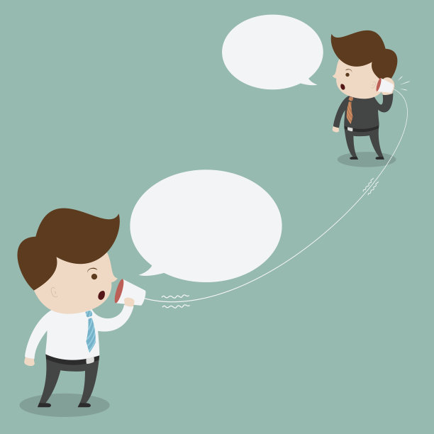 商人与杯子电话交谈。图片下载