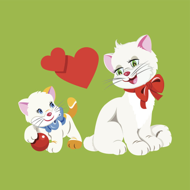 猫和小猫图片下载