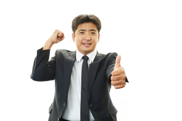 快乐的亚洲商人图片下载