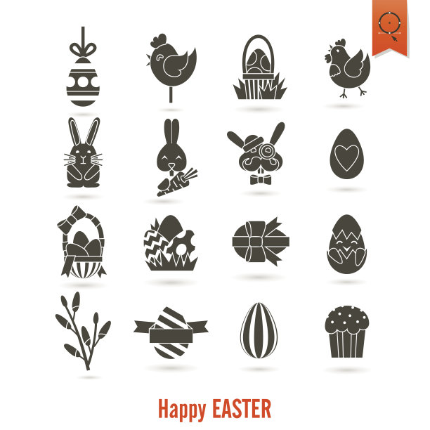 庆祝复活节的图标图片下载