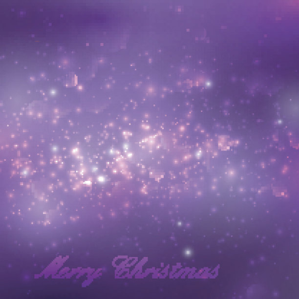 圣诞快乐。闪亮的紫色假日背景与灯光，sp图片下载