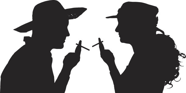 矢量剪影的人。图片下载