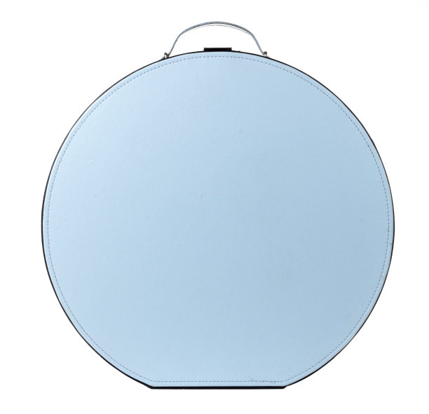 蓝帽子盒子在白色的背景图片下载