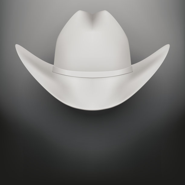 白色牛仔帽背景图片下载