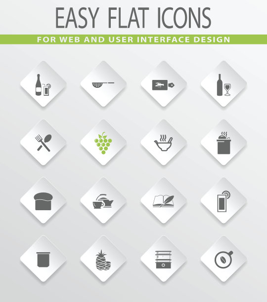 食物和厨房图标集图片下载