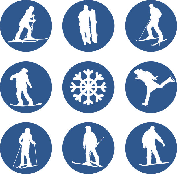 冬季运动设计图片下载