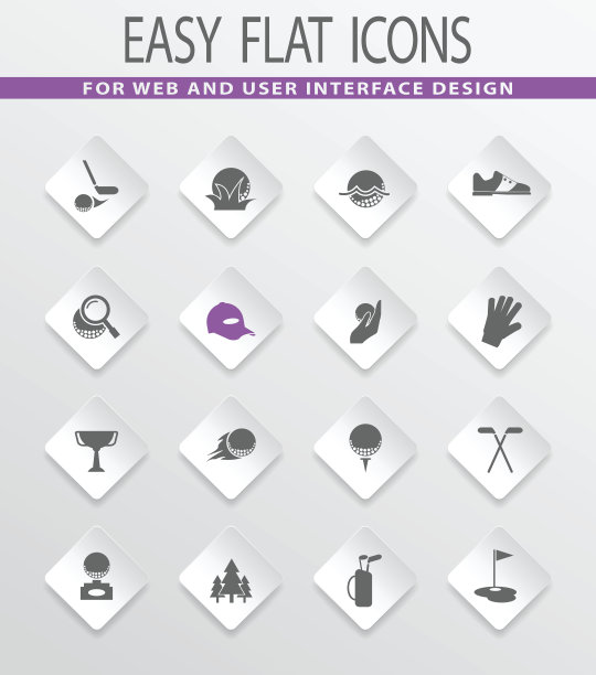 高尔夫球图标设置图片下载