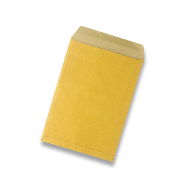 棕色信封文件上的白色背景图片下载