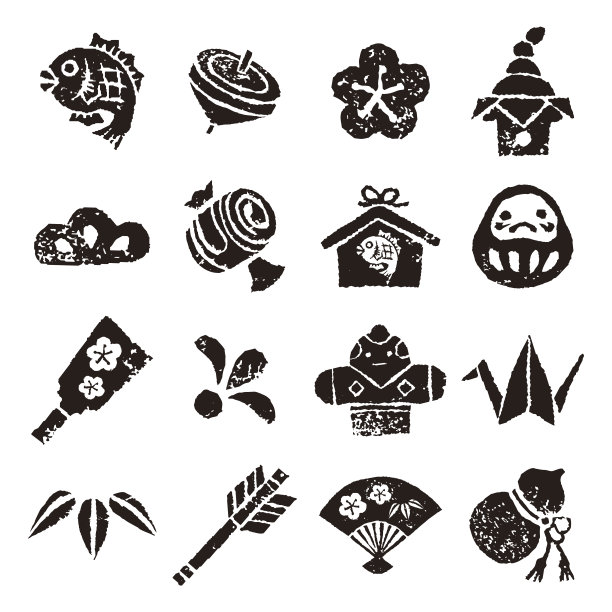 新年元素图标集图片下载