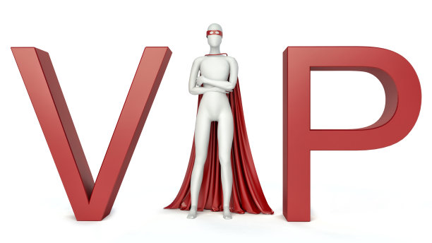 3d插图的vip(非常重要的人)人。三维渲染图片下载