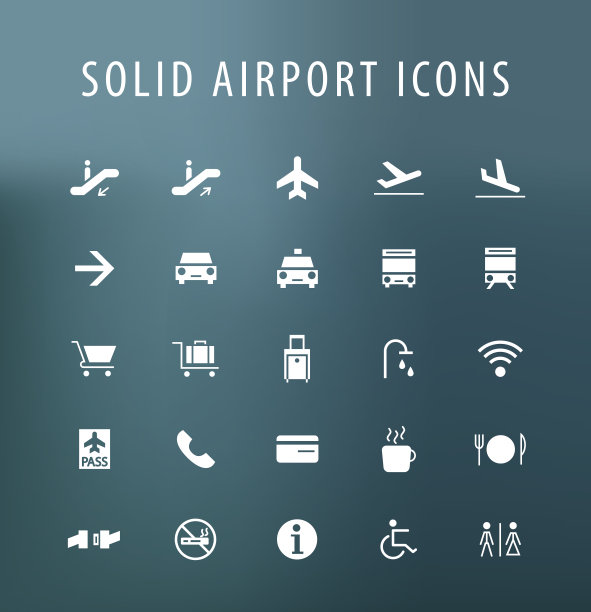 机场的图标。图片下载